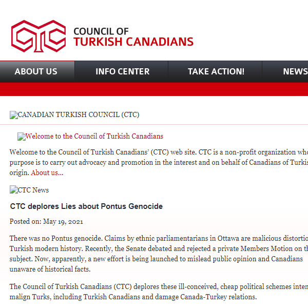 Council of Turkish Canadians - Turkish organization in Ottawa ON