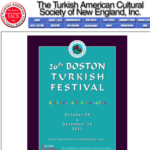 Turkish Organization Near Me - Turkish American Cultural Society of New England, Inc